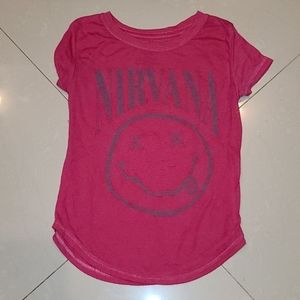 Nirvana pink t-shirt sz 2T